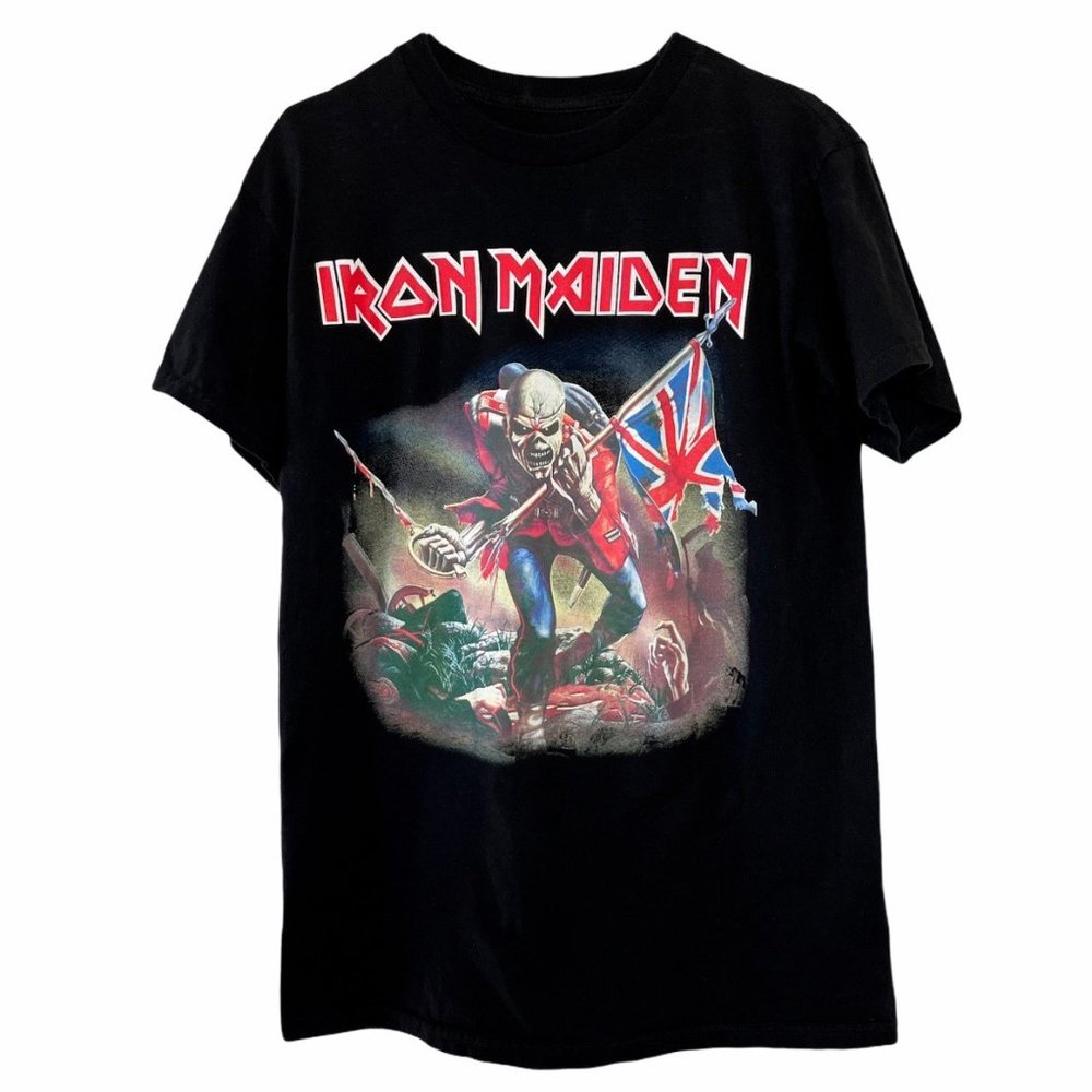 IRON MAIDEN Black Concert T-Shirt - Size S